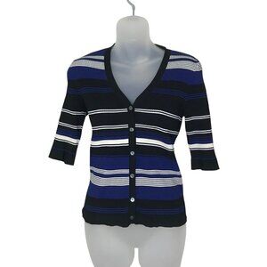 NWOT Judith & Charles Striped Button Down Top Size L